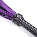 Premium Purple Leather Flogger for Couples – Deluxe BDSM Whip for Sensual Play, Erotic Exploration & Fetish Adventures – Adjustable Sensation Control Accessory
