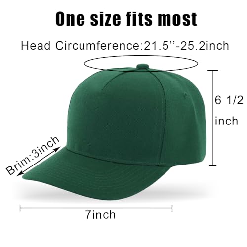 Image of 5-Panel Baseball Cap for Workouts, Hiking, Outdoor Sports, Customizable DIY Design, All-Season Comfort Fit, Adjustable