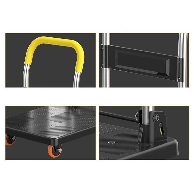 Carretilla plegable de plataforma con ruedas silenciosas miniatura 3