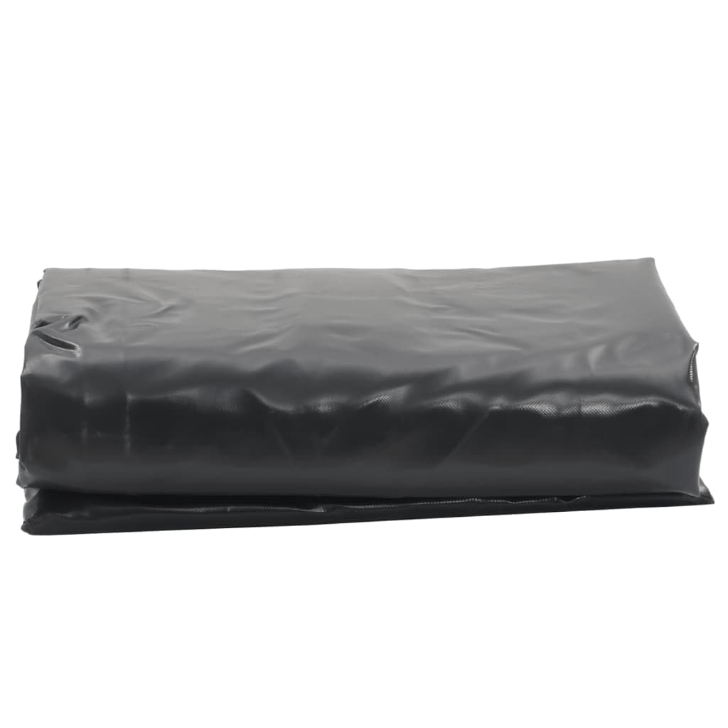 Plandeka okryciowa antracytowa, 4 x 5 m, 650 g/m², powlekana PCW, wodoszczelna, wytrzymała, do mebli ogrodowych, drewna, przyczep, odporna na promieniowanie UV i pleśń, ochrona na zewnątrz