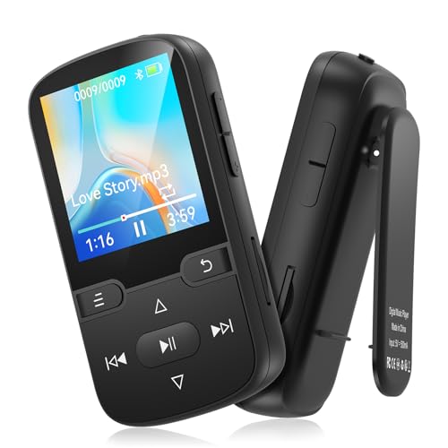 64 GB Lettore MP3 Bluetooth 5.3 con clip Lettore musicale