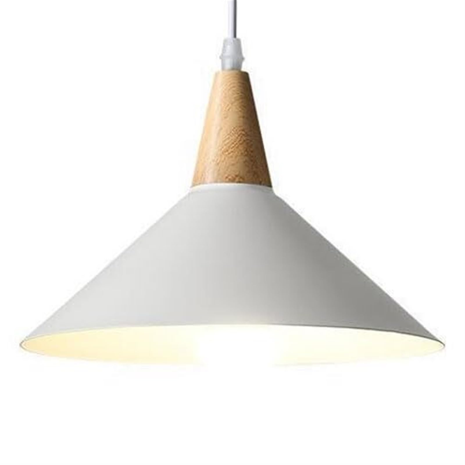 HXYSXHJUO Nordic Style Wrought Iron Pendant Light - Bell-Shaped Chandelier for Aisle, Balcony & Indoor Spaces
