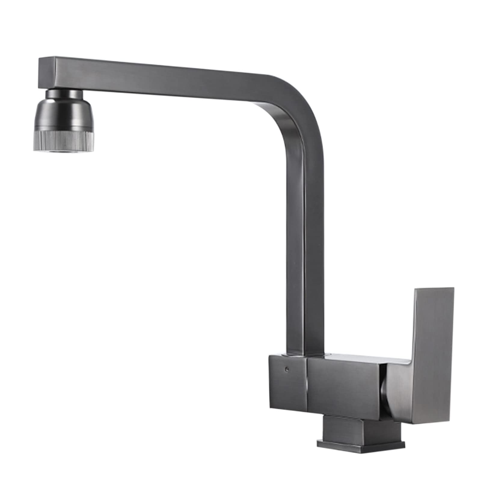 ZYCHSJXA Kitchen Sink Mixer Faucet Folding Inside Window Gray Brass Hot Water and Cold Swivel Faucet-Dual Mode(Dual Mode)