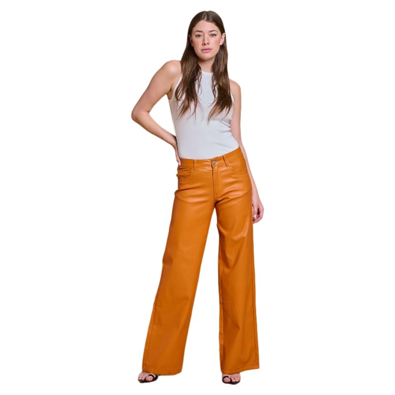 LOVER BRAND Wide-Leg Faux Leather Pants