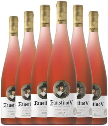 Faustino V Rioja Joven 75 cl Vino rosado (Caja de 6 Botellas de 75 cl) Faustino V Rioja Joven 75 cl Vino rosado (Caja de 6 Botellas de 75 cl)