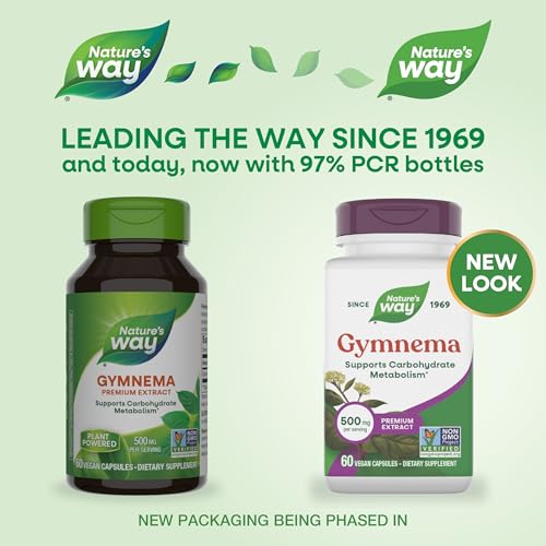 Nature's Way Gymnema Premium Extract, 500 mg per Serving, 60 ct - image 2