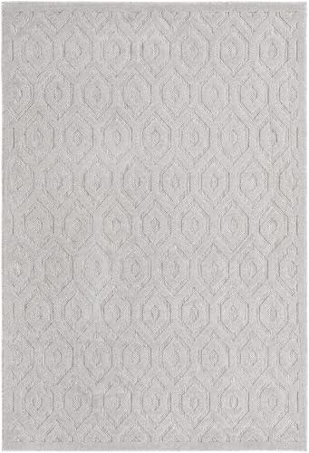Tapete Outdoor Trellis Texturizado 6'x9' Gris miniatura 3