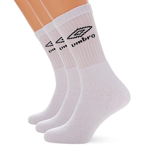 Umbro Pack of 3 White Sports Socks Cover