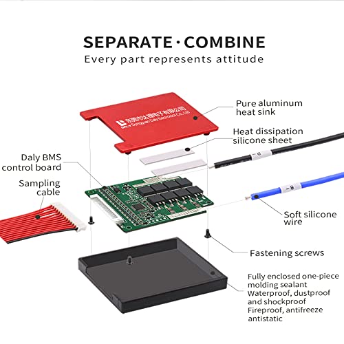 DALY BMS 4S 12 V 100A LiFePO4 Batterij Gemeenschappelijke Poort Batterij Bescherming Module PCB Bescherming Board… - Afbeelding 3