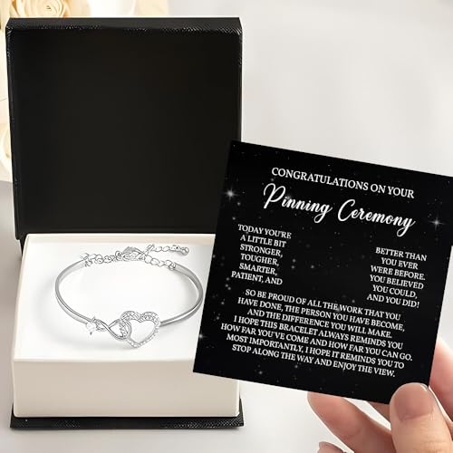 Pinning Ceremony Bracelet, Nurses Degree Graduation Gift, Graduation Bracelet Gifts, Nurse Congratulating Jewelry with Message Card and Box, Bracelets For Nursing School2