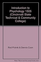 Introduction to Phychology 1505 0495275212 Book Cover