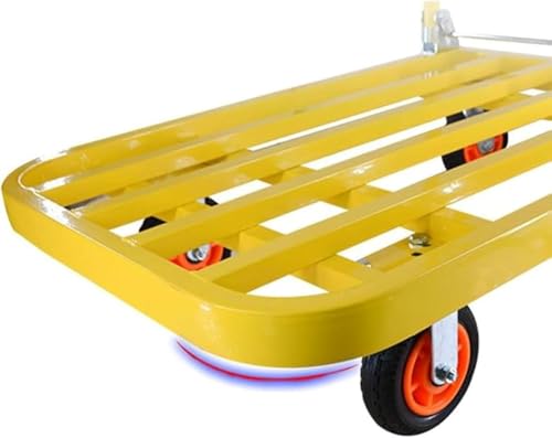 Carretilla plegable de acero resistente amarilla miniatura 2