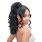 Zury Royal Drawstring Ponytail Split Bang Lace Part Miss Bang Lexi (Medium Brown 4)