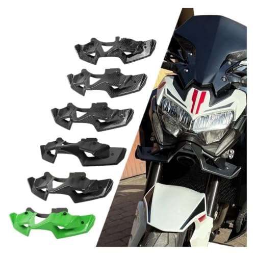 Aileron avant nu pour Kawasaki Z900 2020-2024 kit d'ailes aérodynamiques aspect carbone forgé - 2