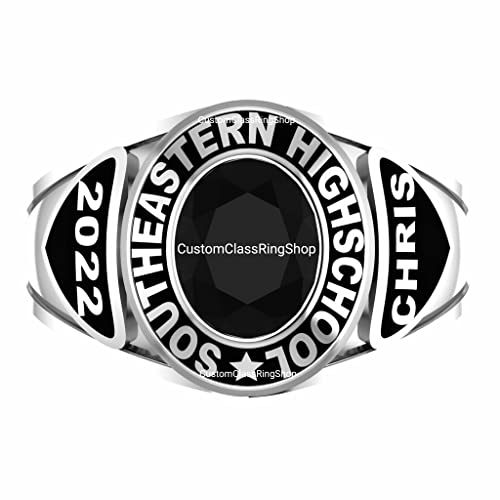 class rings for men black moissanite MENS Custom College