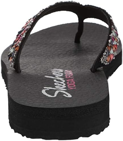 Skechers Women's Flip-Flop, Black Multi, 10 | Image 2