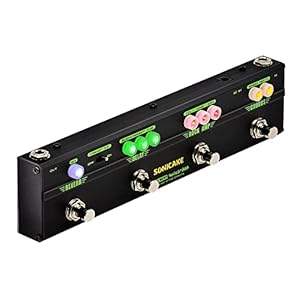 SONICAKE Multi-effectpedaal voor gitaar, multi-effecten klassieke rock, vervorming, chorus, vertraging, galm, klankkast-simulatie, gitaarpedaal, RockStage