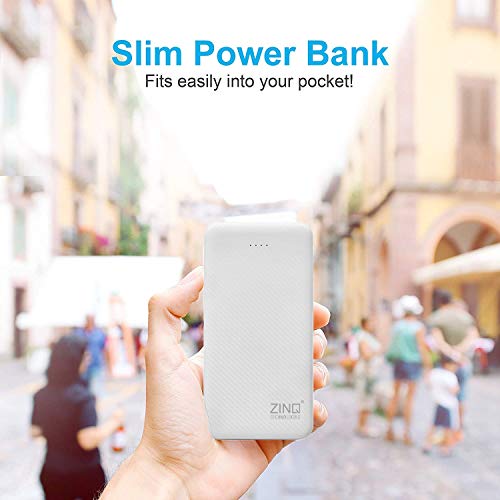 Image of Zinq Technologies UPS for Router (Black) with 10000mAh Power Bank (White)(ZQ-6600, ZQ10KPC)