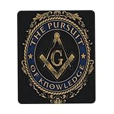 Gaming Mousepad, Amerikanische Flagge Freimaurerkunst Wohltätigkeit Glaubenssymbol Mousepad Modernes Desk Pad Komfort Komputer-Mousepad Für Maus Büro 25X30Cm