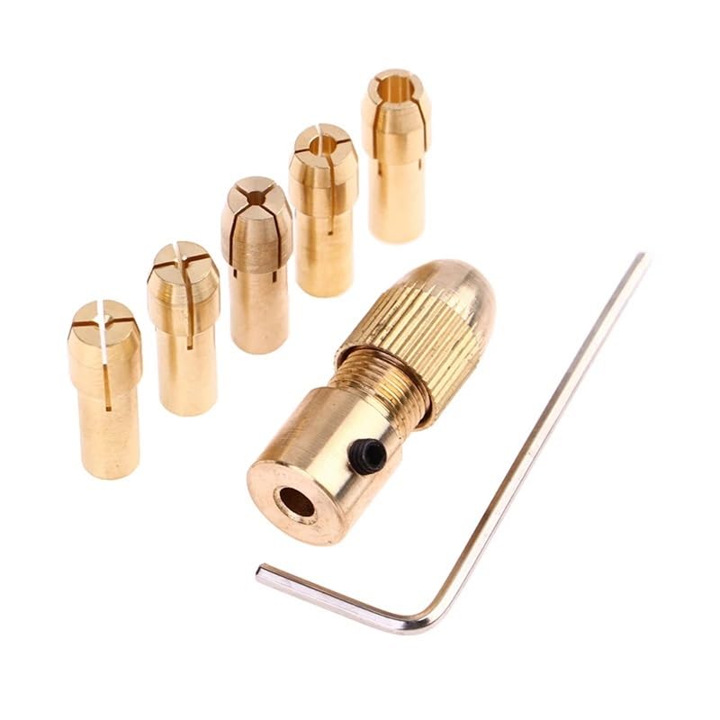 Pinces en laiton pour démarreur électronique rotatif mandrin foret 0,5mm 3,0mm 7pcs