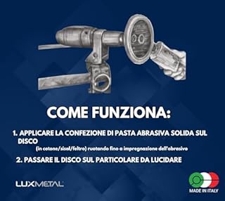 Lux Metal - Pasta Abrasiva PL1 300 gr Fine Lucidare Plexiglass Trasparente Lucidatura Plastica Policarbonato Rimuovi Graffi Plastica pasta abrasiva lucidante plexiglass Rinnova Fari Auto