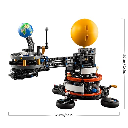 Technic Pianeta Terra e Luna in Orbita, Giochi Spaziali per Bambini e Bambine da 10 Anni in su, Sistema Solare Giocattolo da Costruire con Pianeti, Sole e Funzione di Rotazione, Idea Regalo 42179 - Lego - Immagine 6