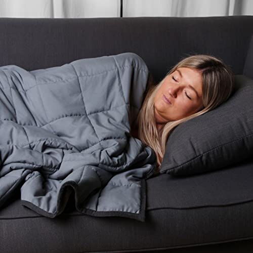 your GEAR Therapiedecke 6 kg – Gewichtsdecke 135x200 cm aus 100% Baumwolle – Anti Stress Decke Erwachsene – Schwere Decke für besseren Schlaf – Oeko-TEX Bettdecke mit Glasperlen – Gravity Blanket