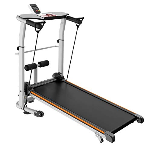 Caminadora plegable mecánica para fitness en casa