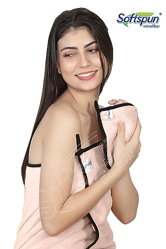 Image of SOFTSPUN Microfiber Hand & Face Wipes 280 GSM 20x30 Cms, 4 Piece Towel Set, (Light Pink) Super Soft & Silky for Hand, Face and Body - Hypoallergenic Sensitive Skin Wipes & Washcloths.