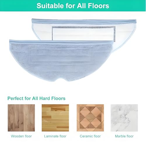 Yitexiang 10 Pcs Mop Pads Compatible with Roborock S7,S7MaxV,S7 MaxV Plus,S8,S8+,T7S,T7S Plus Robot Vacuum Cleaner Microfiber Cleaning Solution of Mop Pads Replacement Accessories