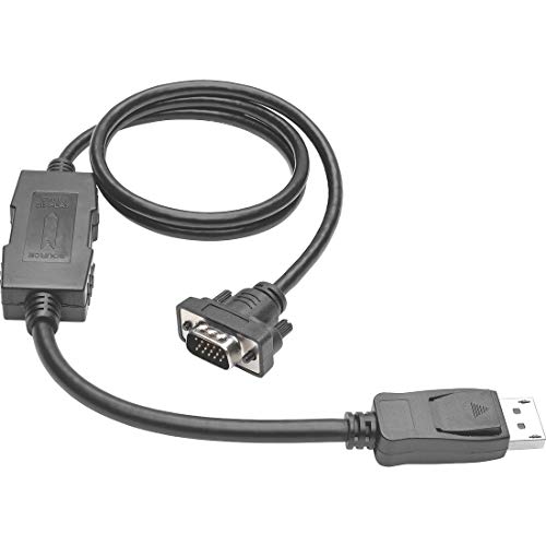 Câble DisplayPort 1.2 vers VGA de 3m Tripp Lite adaptateur mâle mâle avec verrous P581-010-VGA-V2