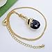 Navachi 18k Gold Plated Water Drop Crystal Black Zircon Snake Az6109 Pendant Necklace 16