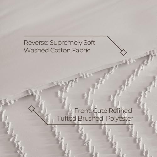 Image of Litanika Linen California King Size Comforter Set with Sheets - 7 Pieces Bed in a Bag California King Boho Tufted Complete Bedding Sets with Comforter, Sheets, Pillowcases & Shams