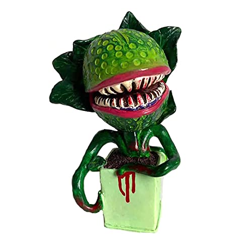 01SHIRTS Piranha Flower Replica Movie Prop Yard Resin Ornaments Little Shop of Horrors Halloween Decoration Deluxe Prop Display of Horrors Piranha Decoration