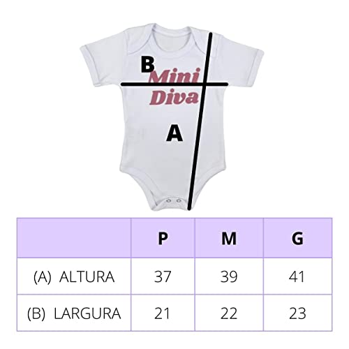 Conjunto Roupa Bebê Menina Body e Short com Faixa - Mini Diva - Blogueirinha Cor:Rosa;Tamanho:M