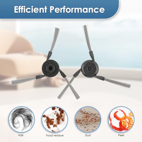 Z50 Ultra Lot de 14 pièces détachées de rechange compatibles avec aspirateur Mova Z50 Ultra/ Z5/ Z5 Pro Ultra Robot Vacuum, 1 poitrine roulante, 1 serpillère pure, 4 filtres HEPA, 4 sacs à poussière – vue 6