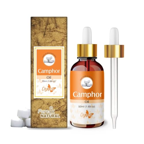 Image of Crysalis Camphor Oil Cosmetic Grade - 50 ml - Aromatic Botanical Oil for Skin Care, Hair Blends & DIY Formulations