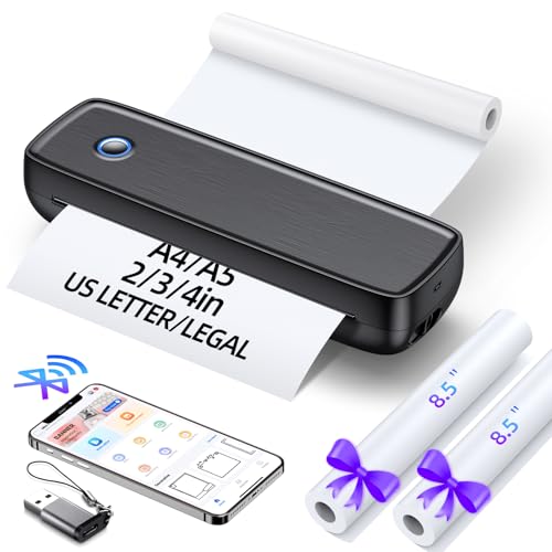 Aixiqee Portable Wireless Printer for Travel - High...