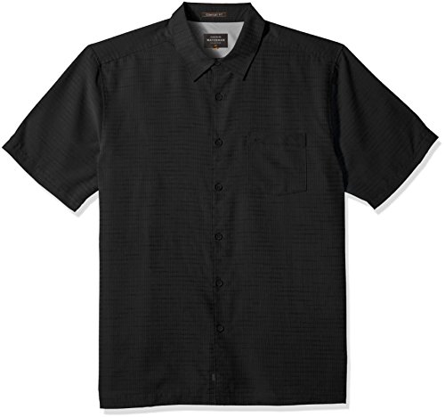 Quiksilver Waterman Men's Centinela 4 Button Down Shirt, Black, XL