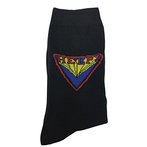 Beatles (The) - Help! Black (Calzini Uomo) Rock Merchandising Ufficiale