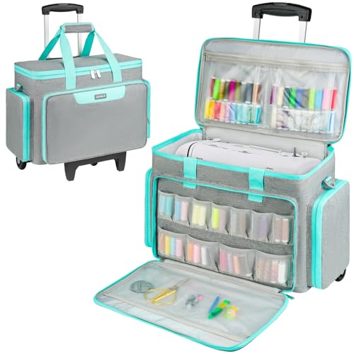 LEFOR·Z Rolling Sewing Machine Case with...