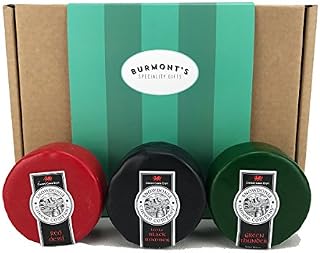 Snowdonia Cheese Company Gift Hamper Containing Three, 200g Truckles - Little Black Bomber, Red Devil & Green Thunder. Hamper Exclusive to Burmont's
