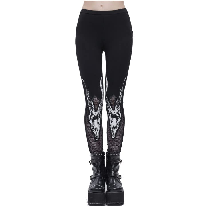 Leggings para mujer góticos en talla S, mallas cómodas que definen tu silueta alternativa