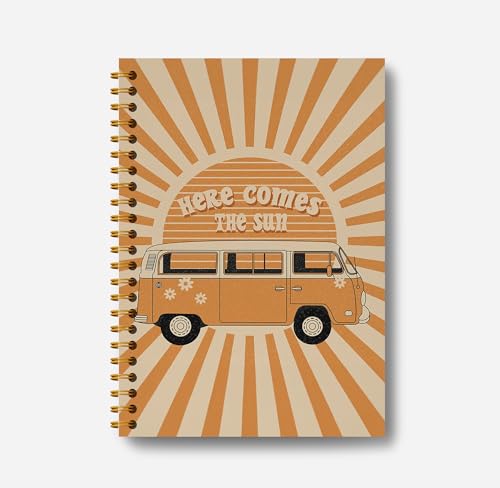 Carnet de notes soleil vintage Hippie pour exprimer votre créativité dans un journal unique