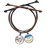 Quantità della confezione: 2 braccialetti (uno nero, uno marrone)