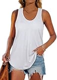 White Tank Top Women Loose Tank Tops for Women Racerback Tank Tops XL