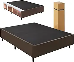 Cama Box desmontável com Baú Lateral Queen para Colchão de 1,58m Marrom