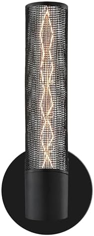 Sonneman 4942.97 Gotham 1 Light Wall Sconce in Textured Black,
