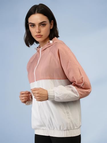 Image of CHKOKKO Sunscreen Jacket for Women Hooded Zipper Sports Jacket | UV Protection | Sun Protective | Lightweight Water Resistant | Riding Biker | Outdoor Travel Gym Running