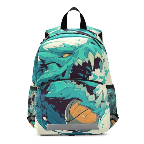 Sac scolaire dragon bleu pour la rentrée en maternelle